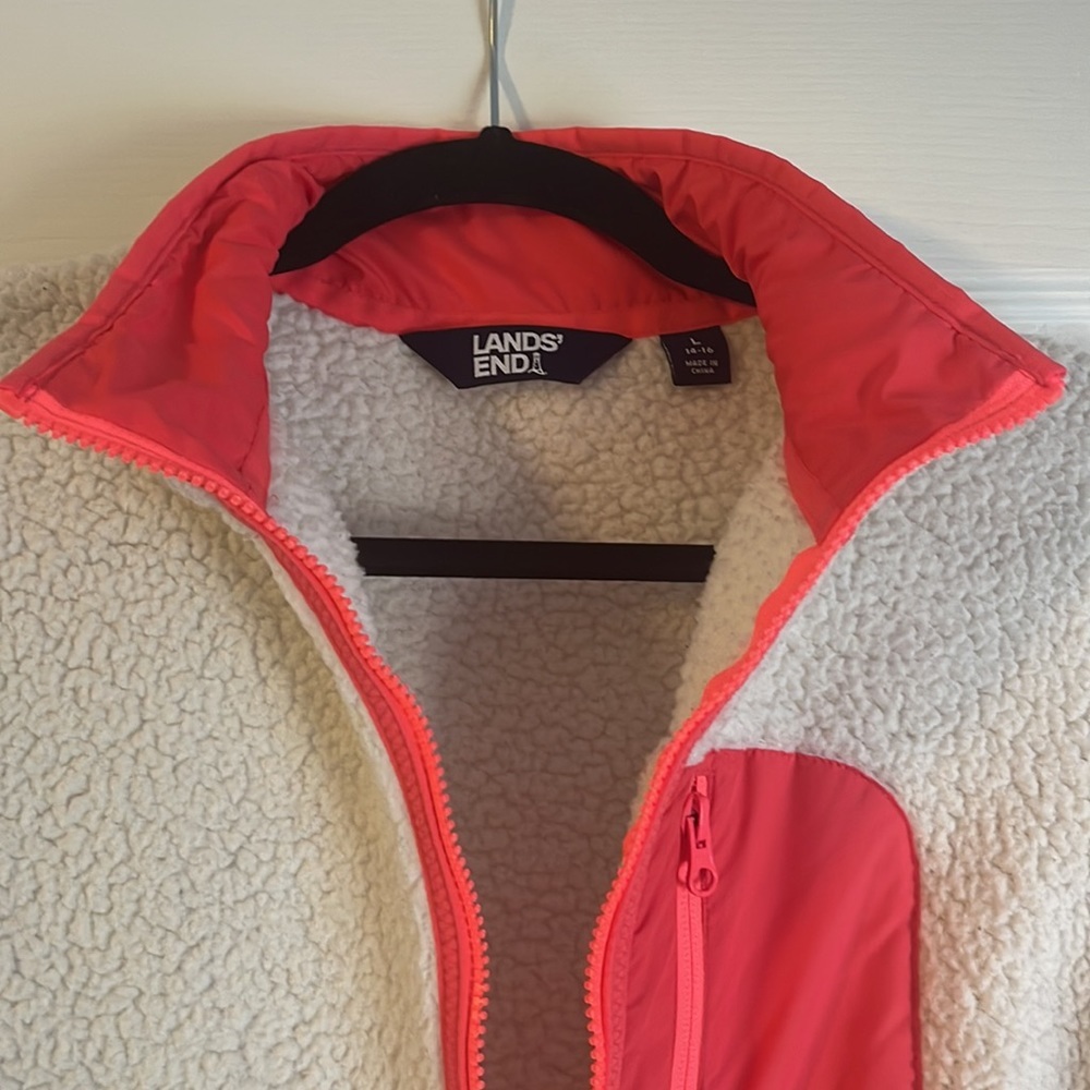 Lands End Fleece Lightweight Jacket - Picture 8 of 12